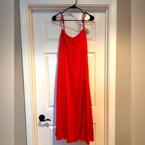 Never worn size small red midi dress